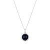 Thumbnail Image 1 of Sterling Silver Onyx Sphere Pendant Necklace