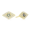 Thumbnail Image 1 of 9ct Yellow Gold Evil Eye Cubic Zirconia Stud Earrings