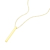 Thumbnail Image 2 of 9ct Yellow Gold Bar Drop Pendant Necklace