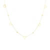 Thumbnail Image 1 of 9ct Yellow Gold Open Heart & Bead Necklace