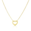 Thumbnail Image 0 of 9ct Yellow Gold Double Chain Heart Pendant Necklace