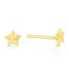 Thumbnail Image 1 of Children's 9ct Yellow Gold Diamond Cut Star Stud Earrings