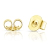 Thumbnail Image 1 of Children's 9ct Yellow Gold Diamond Cut Heart Stud Earrings