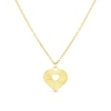 Thumbnail Image 0 of Children's 9ct Yellow Gold Sunburst Heart Pendant Necklace