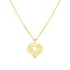 Thumbnail Image 1 of Children's 9ct Yellow Gold Sunburst Heart Pendant Necklace