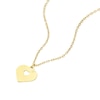 Thumbnail Image 1 of Children's 9ct Yellow Gold Sunburst Heart Pendant Necklace