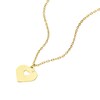 Thumbnail Image 1 of Children's 9ct Yellow Gold Sunburst Heart Pendant Necklace