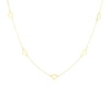 Thumbnail Image 0 of 9ct Yellow Gold Open Heart Chocker Necklace