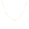 Thumbnail Image 1 of 9ct Yellow Gold Open Heart Chocker Necklace