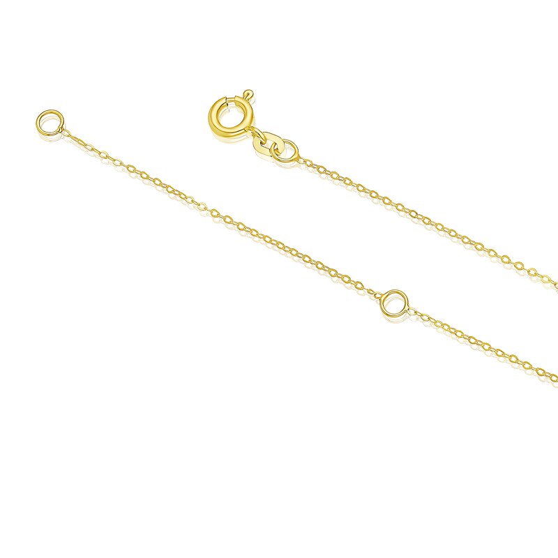 Main Image 3 of 9ct Yellow Gold Open Heart Chocker Necklace