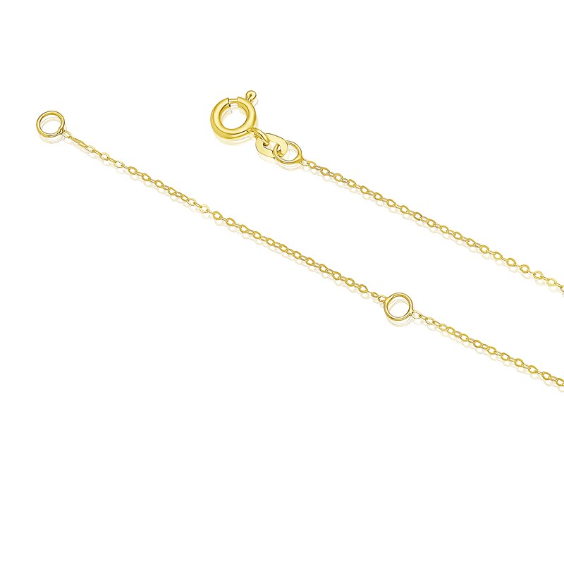 9ct Yellow Gold Open Heart Chocker Necklace