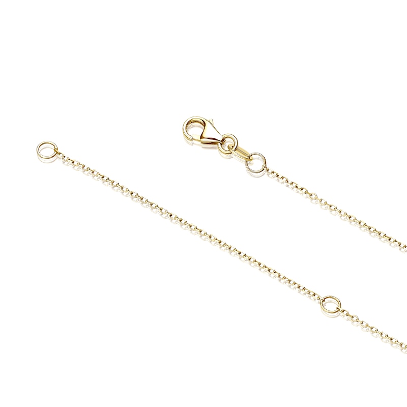 Main Image 3 of 9ct Yellow Gold Double Circle Choker Necklace