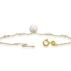 Thumbnail Image 3 of 9ct Yellow Gold Pearl Station Drop Pendant Bracelet