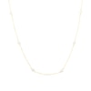 Thumbnail Image 0 of 9ct Yellow Gold Pearl Station Necklace
