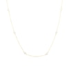 Thumbnail Image 1 of 9ct Yellow Gold Pearl Station Necklace