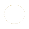 Thumbnail Image 2 of 9ct Yellow Gold Pearl Station Necklace