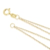 Thumbnail Image 2 of 9ct Yellow Gold Double Chain Heart Charm Bracelet