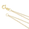 Thumbnail Image 3 of 9ct Yellow Gold Double Chain Heart Charm Bracelet
