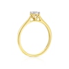 Thumbnail Image 3 of 9ct Yellow Gold Diamond Illusion Set Solitaire Ring