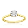 Thumbnail Image 1 of 9ct Yellow Gold 0.17ct Diamond Illusion Set Solitaire Ring