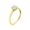 Thumbnail Image 2 of 9ct Yellow Gold 0.17ct Diamond Illusion Set Solitaire Ring