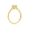 Thumbnail Image 2 of 9ct Yellow Gold 0.17ct Diamond Illusion Set Solitaire Ring