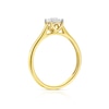 Thumbnail Image 3 of 9ct Yellow Gold 0.17ct Diamond Illusion Set Solitaire Ring