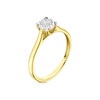 Thumbnail Image 2 of 9ct Yellow Gold 0.20ct Diamond Illusion Set Solitaire Ring