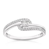 Thumbnail Image 1 of 9ct White Gold 0.15ct Diamond Illusion Set Ring