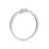 Thumbnail Image 3 of 9ct White Gold 0.15ct Diamond Illusion Set Ring
