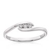 Thumbnail Image 1 of 9ct White Gold Diamond Wrap Trilogy Ring