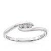 Thumbnail Image 0 of 9ct White Gold Diamond Wrap Trilogy Ring