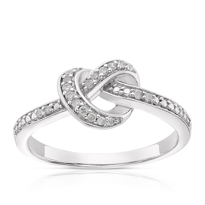 Diamond Knot Eternity Ring
