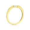 Thumbnail Image 2 of 9ct Yellow Gold 0.10ct Diamond Wrap Round Cut Solitaire Ring