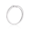 Thumbnail Image 2 of 9ct White Gold 0.10ct Diamond Wrap Round Cut Solitaire Ring