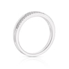 Thumbnail Image 3 of Sterling Silver 0.10ct Diamond Double Row Eternity Ring