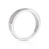 Thumbnail Image 2 of Sterling Silver 0.15ct Diamond Double Row Twist Eternity Ring