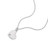 Thumbnail Image 2 of Children's Sterling Silver April Clear Crystal Heart Pendant Necklace
