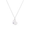 Thumbnail Image 1 of Children's Sterling Silver February Purple Crystal Heart Pendant Necklace