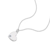 Thumbnail Image 1 of Children's Sterling Silver June Clear Crystal Heart Pendant Necklace