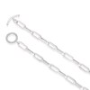 Thumbnail Image 3 of Sterling Silver Cubic Zirconia T-Bar Paper link Chain Necklace