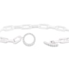 Thumbnail Image 3 of Sterling Silver Cubic Zirconia T-Bar Paper link Bracelet