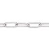 Thumbnail Image 2 of Sterling Silver Flat Shiny Heart T-Bar Paper link Bracelet