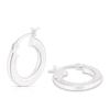 Thumbnail Image 1 of Sterling Silver Greek Swirl 17mm Hoop Earrings