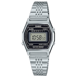 Casio Vintage Collection LA690WEA-1EF Black Digital Dial Stainless Steel Bracelet Watch