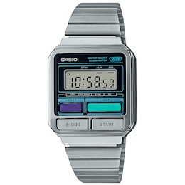 Casio Vintage A120WE-1AEF Digital Dial Stainless Steel Bracelet Watch
