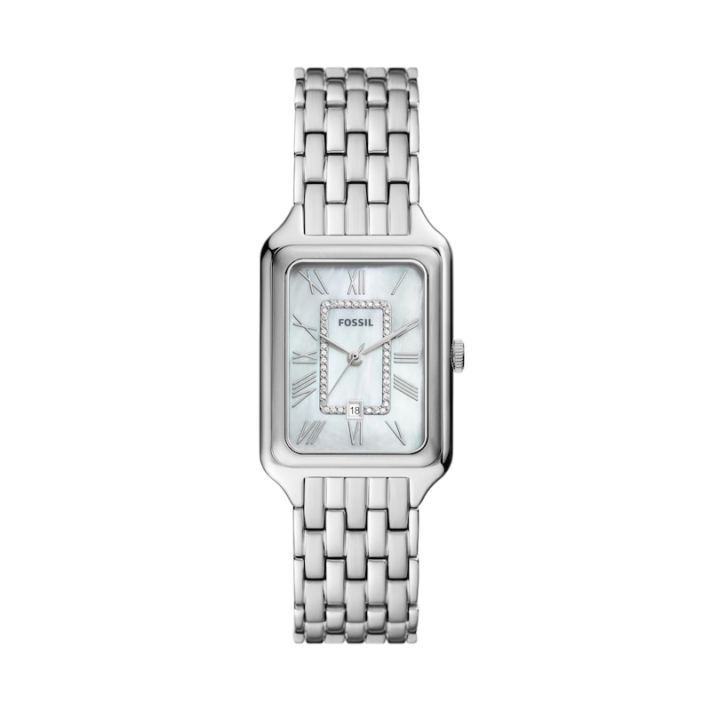 Main Image 1 of Fossil Raquel Ladies' MOP Rectangular Dial Stainless Steel Bracelet Watch