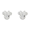 Thumbnail Image 1 of Disney Sterling Silver Crystal Minnie Mouse Stud Earrings