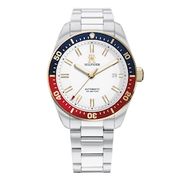 Tommy Hilfiger Men's White Dial Stainless Steel Bracelet Watch