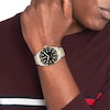 Thumbnail Image 4 of Tommy Hilfiger Men's Black Dial Stainless Steel Two Tone Bracelet Watch